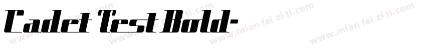 Cadet Test Bold字体转换